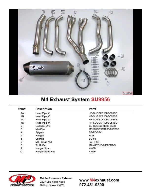 Full Exhaust System w/ Carbon Fiber End Cap