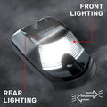 Ford 17-23 Superduty (1-Piece Single Cab Light) Smoked Cab Roof Light Lens with 2-Way Forward Rear Facing White ULTRA High-Power LEDs - 1-Piece Single Cab Light ONLY
