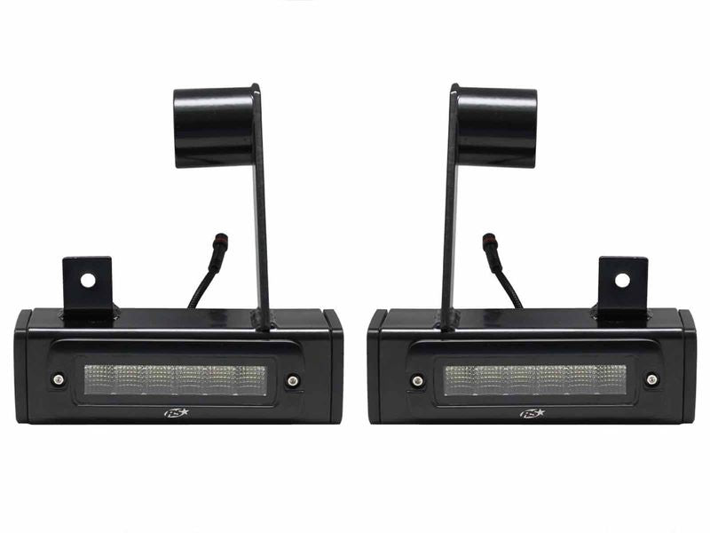 13C RAM 3500 HITCH BAR REVERSE 7IN LED FLOOD LIGHTING HEAVY DUTY BOLT ON KIT W/DUAL END LIGHT CAP