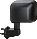 LH MIRROR OUTSIDE REAR VIEW MANUAL; NONHEATED; W/CONVEX GLASS; TEXTURED JEEP WRANGLER 20072017
