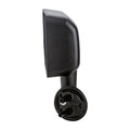 LH MIRROR OUTSIDE REAR VIEW MANUAL; NONHEATED; W/CONVEX GLASS; TEXTURED JEEP WRANGLER 20072017