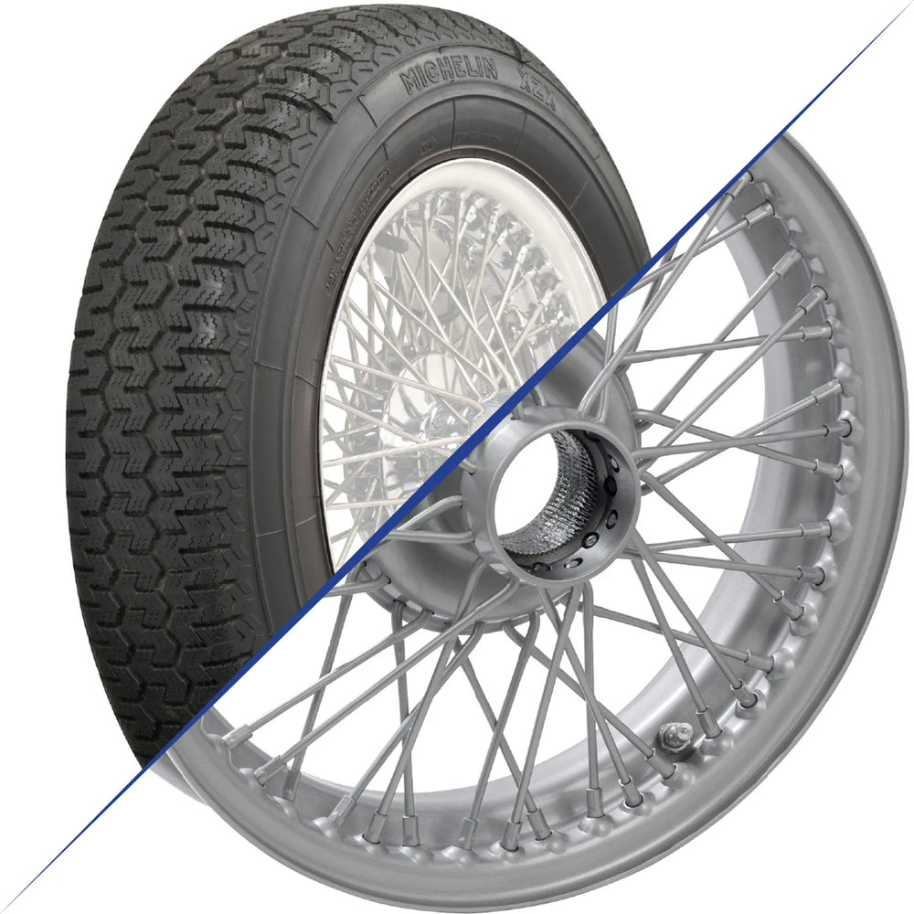 Painted Wire Wheel and Tire Assembly