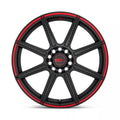 MR142 15X6.5 5X100/4.5 S-BLK RED 40MM