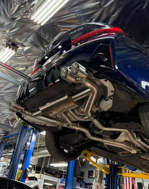Axleback Exhaust System with Dual Valve