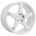 720 Form FF6 18x8.5 Satin White Wheel