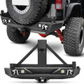 Rear Bumper with Tire Carrier & Hitch Receiver