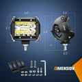 20-Inch 420W LED Light Bar Kit with 4-Inch Pods