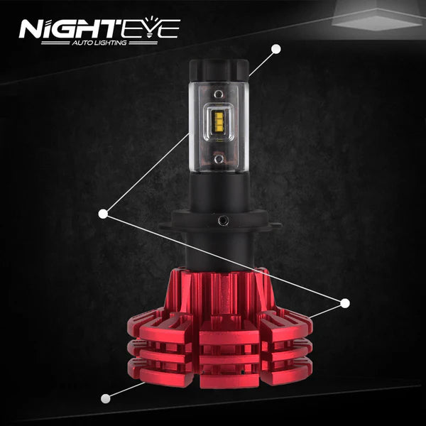 A344 H7 LED Headlight Bulb Set