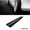 V1 Side Skirt Extension, Gloss Black Aluminum