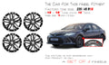18-Inch Machined Black Aluminum Replacement Wheel