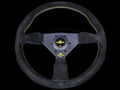 Grinta 350mm Black Suede Steering Wheel