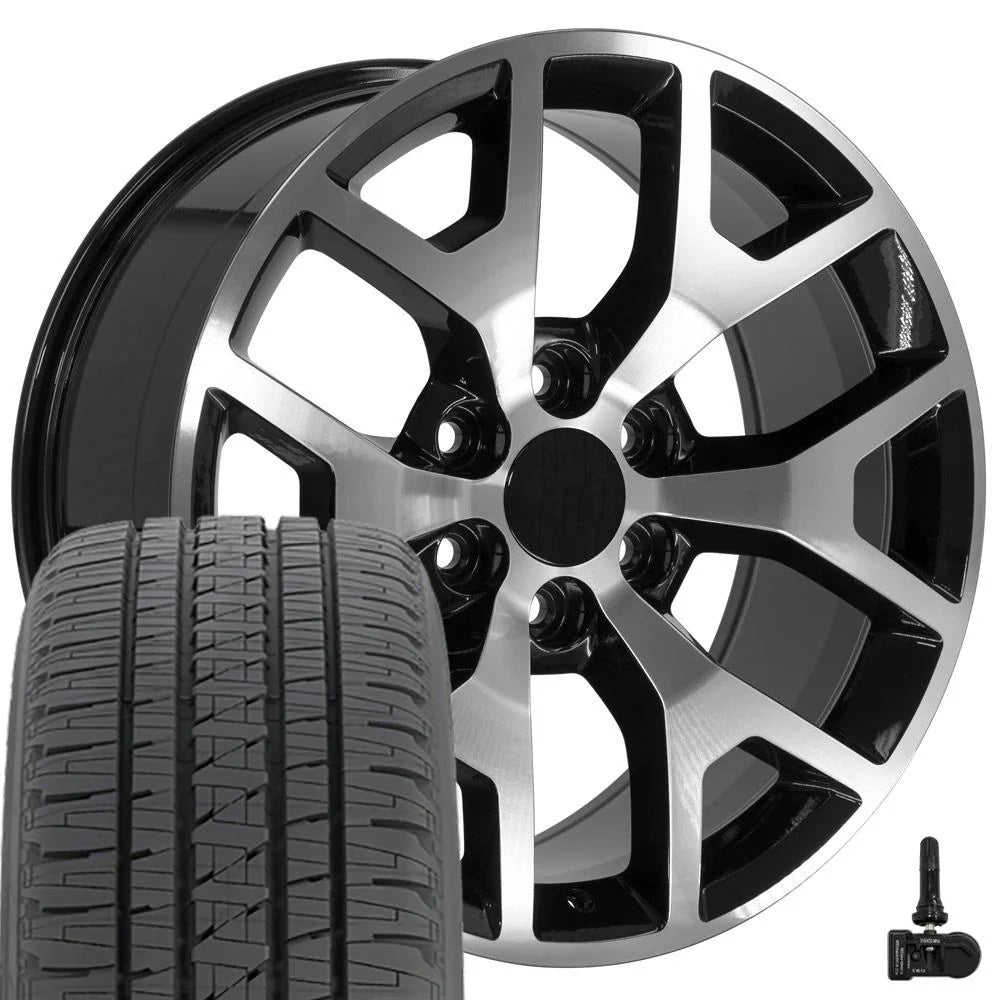 20x9 6x139.7 +27ET Gloss Black Machined Wheel