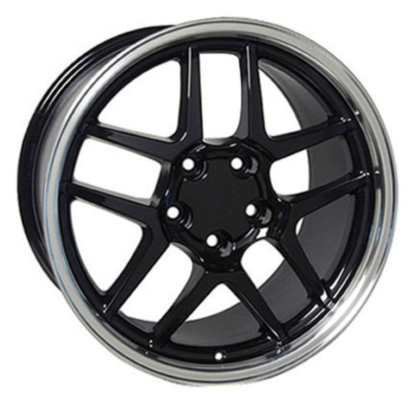 CV04 17x9.5 Gloss Black Machined Lip Wheel