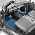 Bow Tie Floor Mats, Medium Blue