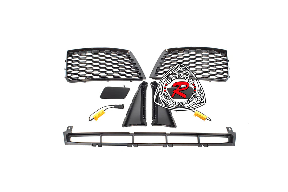 RS3-Style Front Bumper with Gloss Black Grille