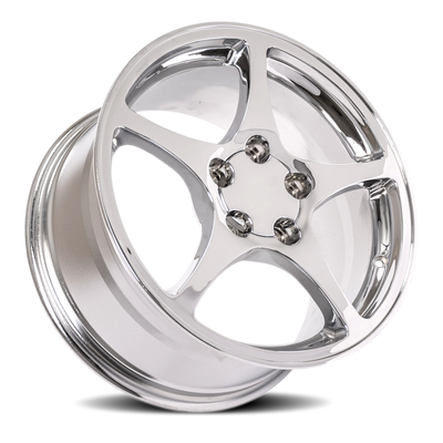 CV05 18x9.5 +65mm 5x120.65mm Polished Chrome Replica Wheel