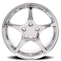 CV05 18x9.5 +65mm 5x120.65mm Polished Chrome Replica Wheel
