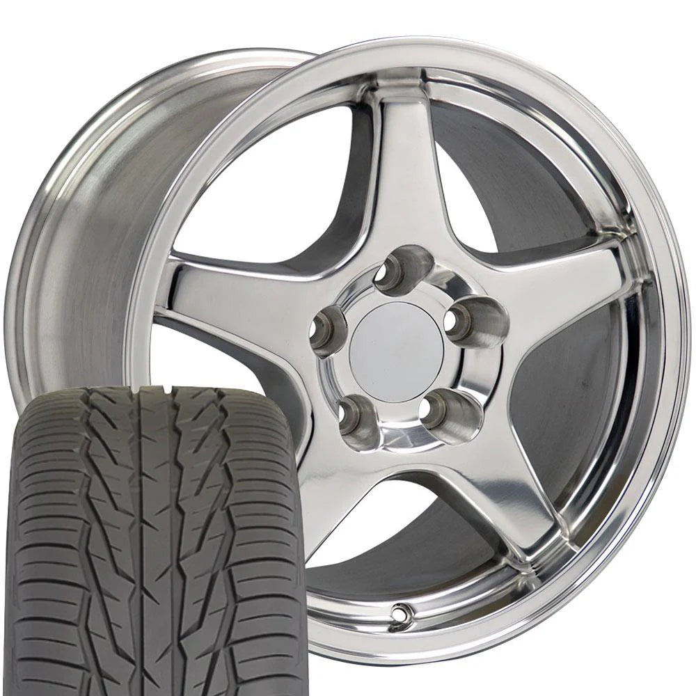 CV01 Corvette ZR1 17x9.5 Polished Wheel