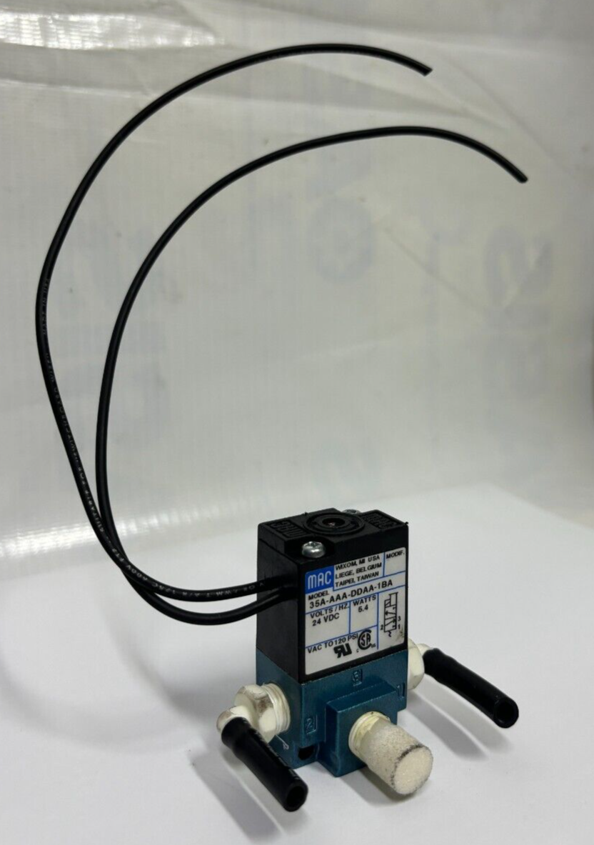 3-Way Solenoid Poppet Valve, 24Vdc