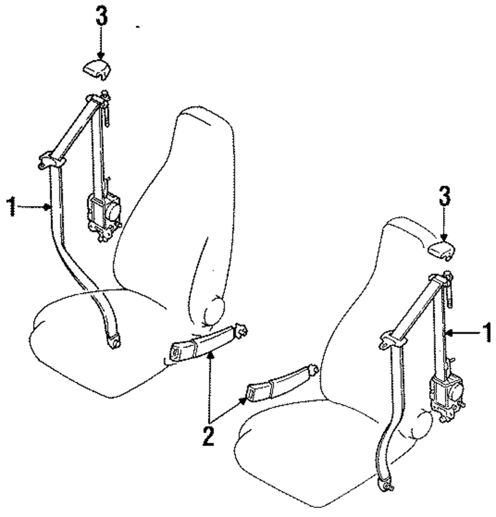 OEM Seat Belt Receptacle