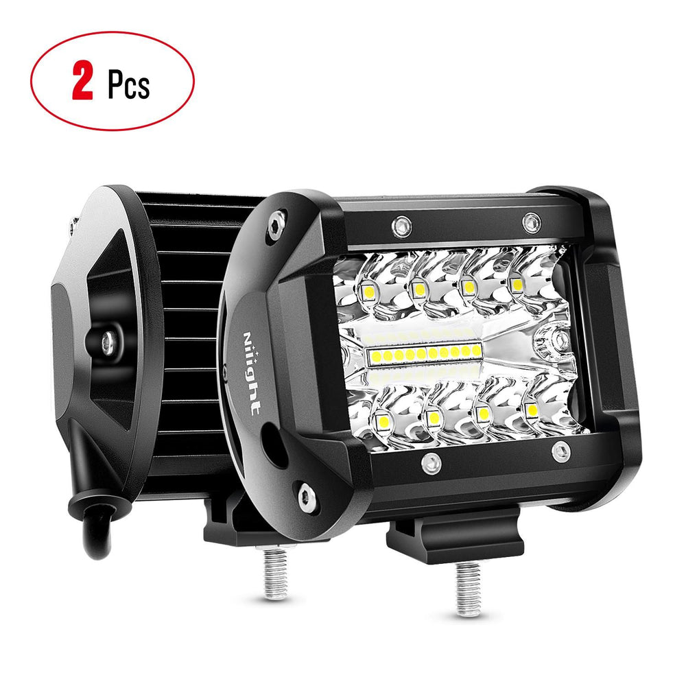 4-Inch 60W Triple Row LED Light Pods