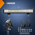 126W 20-Inch Dual-Row LED Light Bar