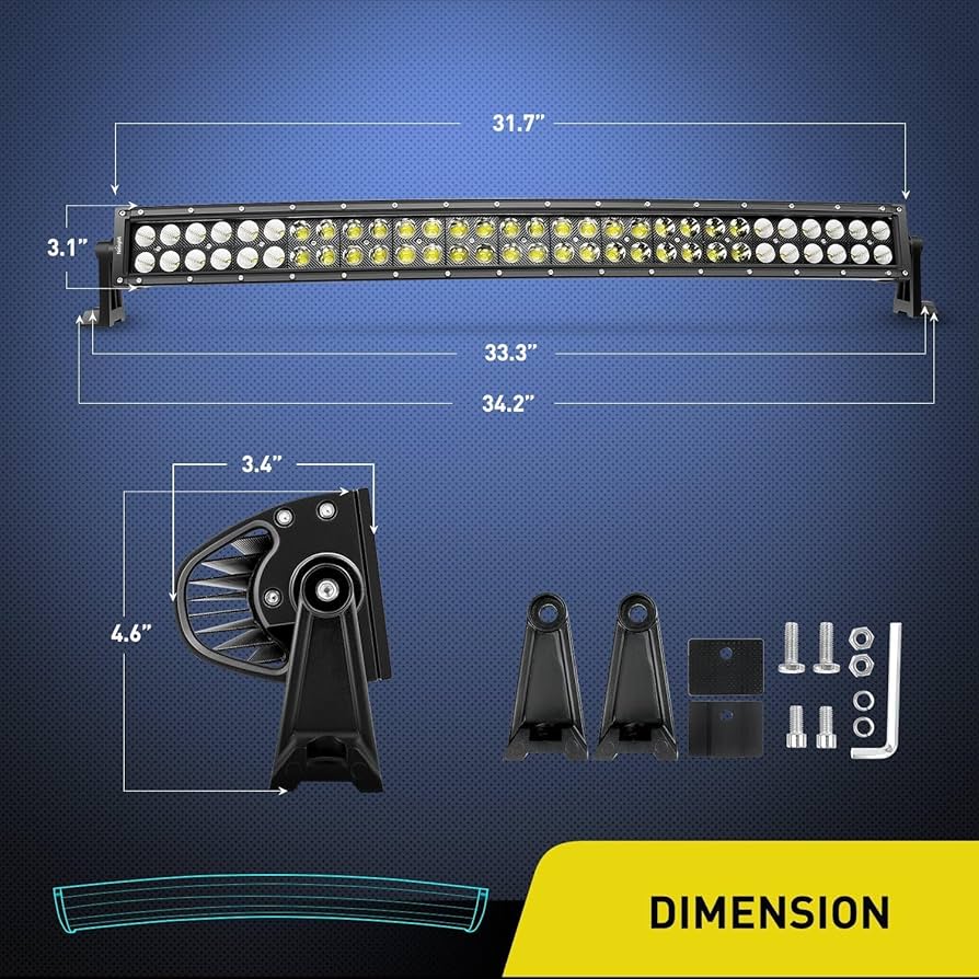 32-Inch 180W Curved LED Light Bar