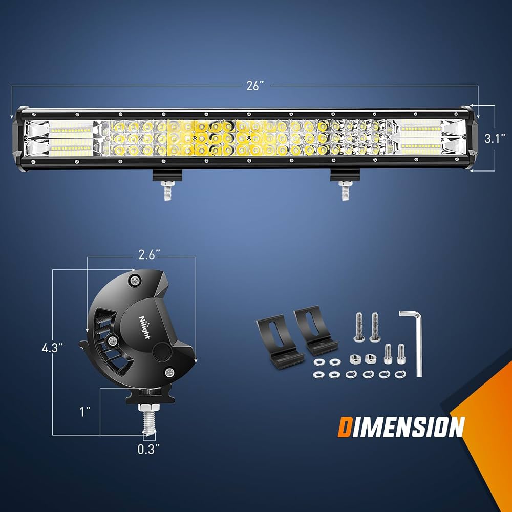 4-Inch LED Flood Beam Light Pods