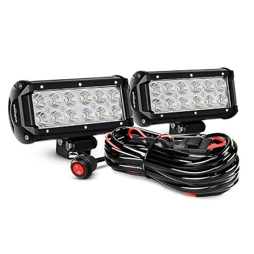 6.5-Inch Flood LED Light Bar Set