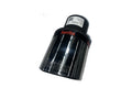2.5" Cat-Back Exhaust System, Single Silencer, 4" Polished Round Tailpipe