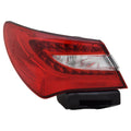 CAPA LH TAILLAMP LENS/HOUSING SEDAN CHRYSLER 200 20112014