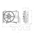 RADIATOR COOLING FAN ASSY CHEVROLET MALIBU 2.0L TURBO 1620