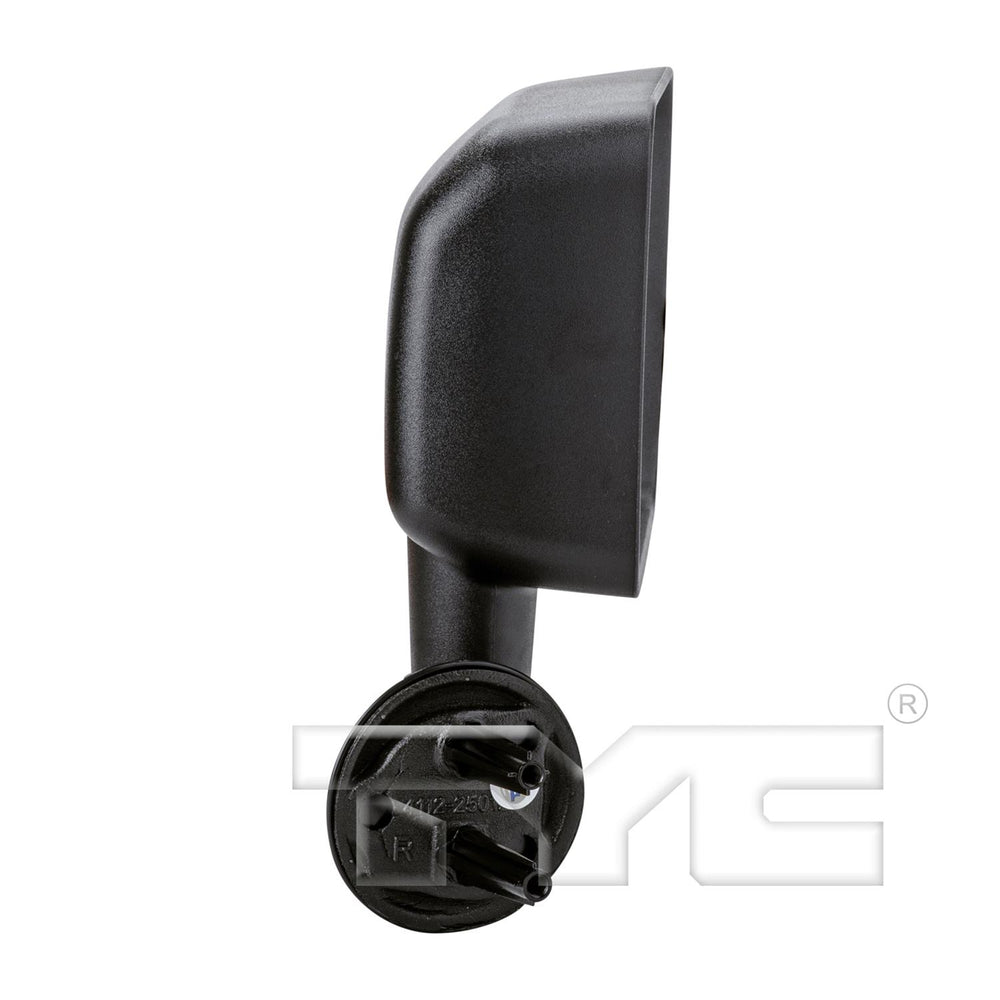 RH MIRROR OUTSIDE REAR VIEW MANUAL; NONHEATED; W/CONVEX GLASS; TEXTURED JEEP WRANGLER 20072017