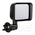 RH MIRROR OUTSIDE REAR VIEW MANUAL; NONHEATED; W/CONVEX GLASS; TEXTURED JEEP WRANGLER 20072017