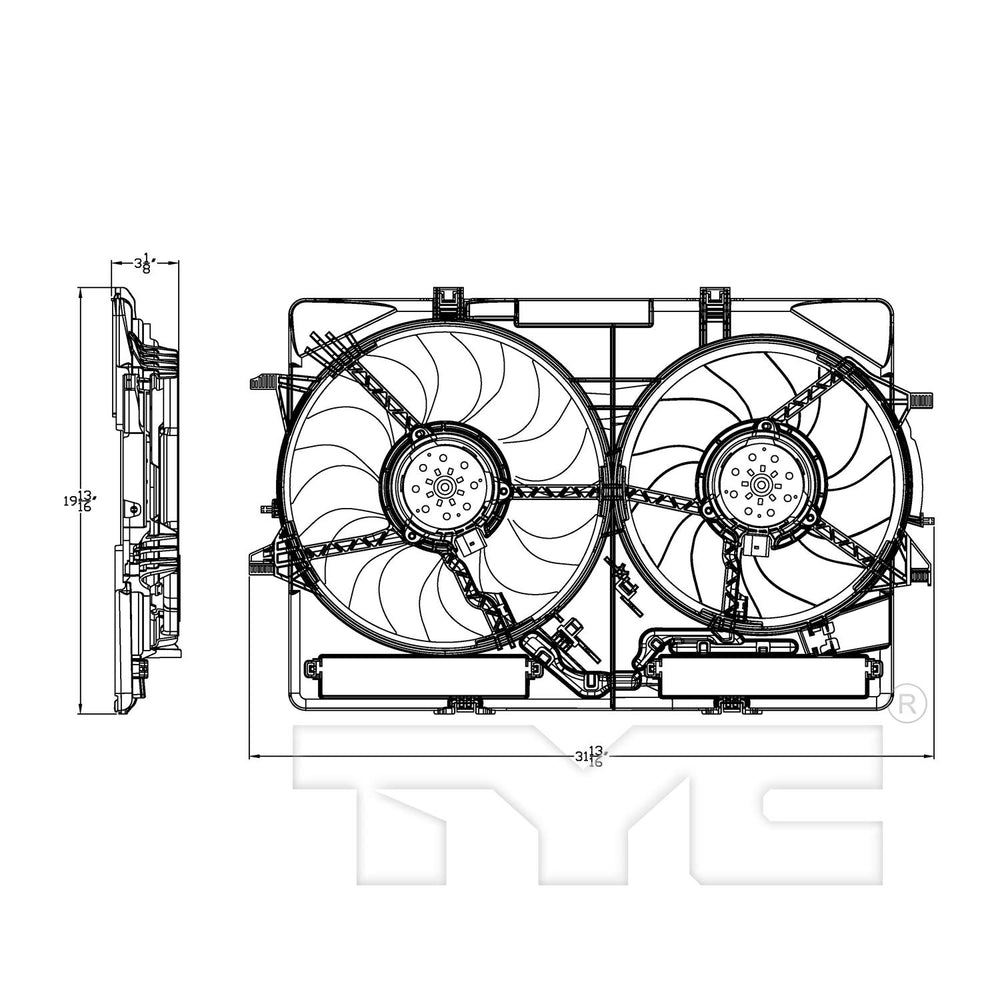 0914 AD A.4 2.0L RAD & COND CFA