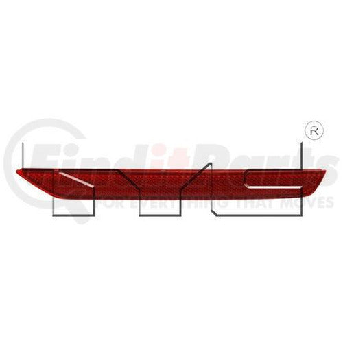 CAPA RH RR BUMPER REFLECTOR HONDA ODYSSEY 20112017