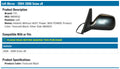 LH MIRROR OUTSIDE REAR VIEW SCION XB 20042006