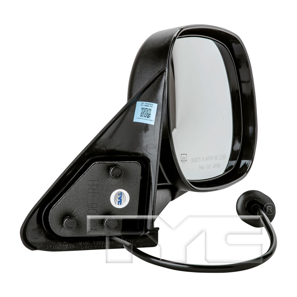 RH MIRROR OUTSIDE REAR VIEW PWR REMOTE FOLDAWAY; HTD DODGE RAM 1500/2500/3500 9801; EARLY DESIGN 02