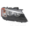CAPA RH HEADLAMP ASSY COMPOSITE F25; HALOGEN BMW X3 20112014