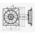 RADIATOR COOLING FAN ASSY INCLUDES MOTOR/BLADE/SHROUD HONDA ODYSSEY 19992004 CAPA