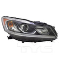 RH HEADLAMP ASSY COMPOSITE LX; SEDAN; HALOGEN; W/O DRL HONDA ACCORD 20162017 CAPA