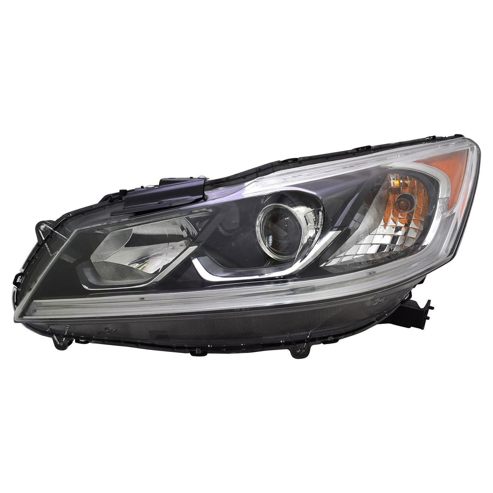 LH HEADLAMP ASSY COMPOSITE LX; SEDAN; HALOGEN; W/O DRL HONDA ACCORD 20162017