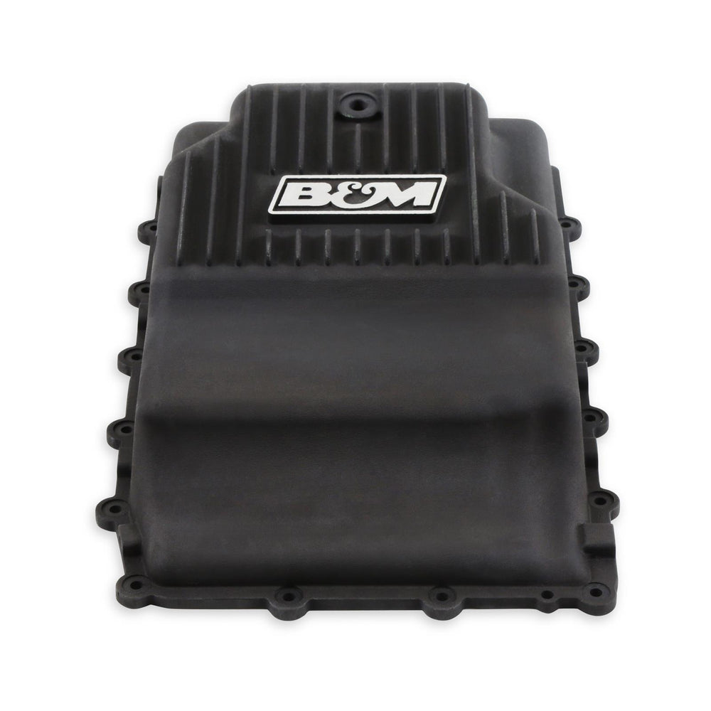 CAST TRANS PAN, 17-20 FORD 10R80, BLACK