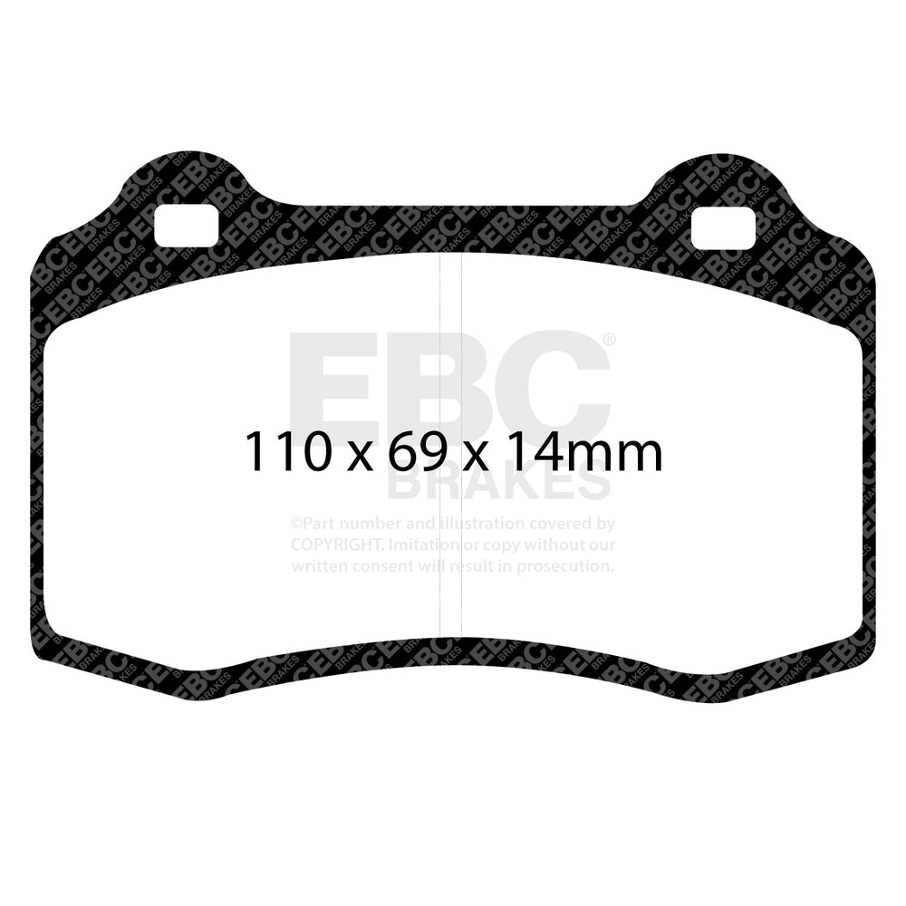 EBC Racing 04-08 Ferrari 430 4.3L SR-11 Sintered Race Front Brake Pads