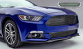 1517 MUSTANG GT LASER BILLET GRILLE MAIN REPLACEMENT 1PC POLISHED FLAT BLACK ALU