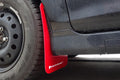 Rally Armor 13-19 Ford Fiesta ST Red UR Mud Flap w/White Logo
