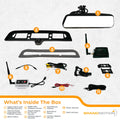 1924 RAM 1500 TRANSPARENT TRAILER WIRELESS REAR CAMERA MIRROR WITH 3RD BRAKE L