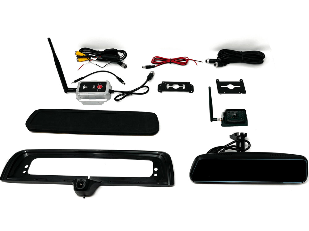 19C CHEV/GMC 1500; 20C 2500/3500HDTRANSPARENT TRAILER WIRELESS RR CAMERA MIRR
