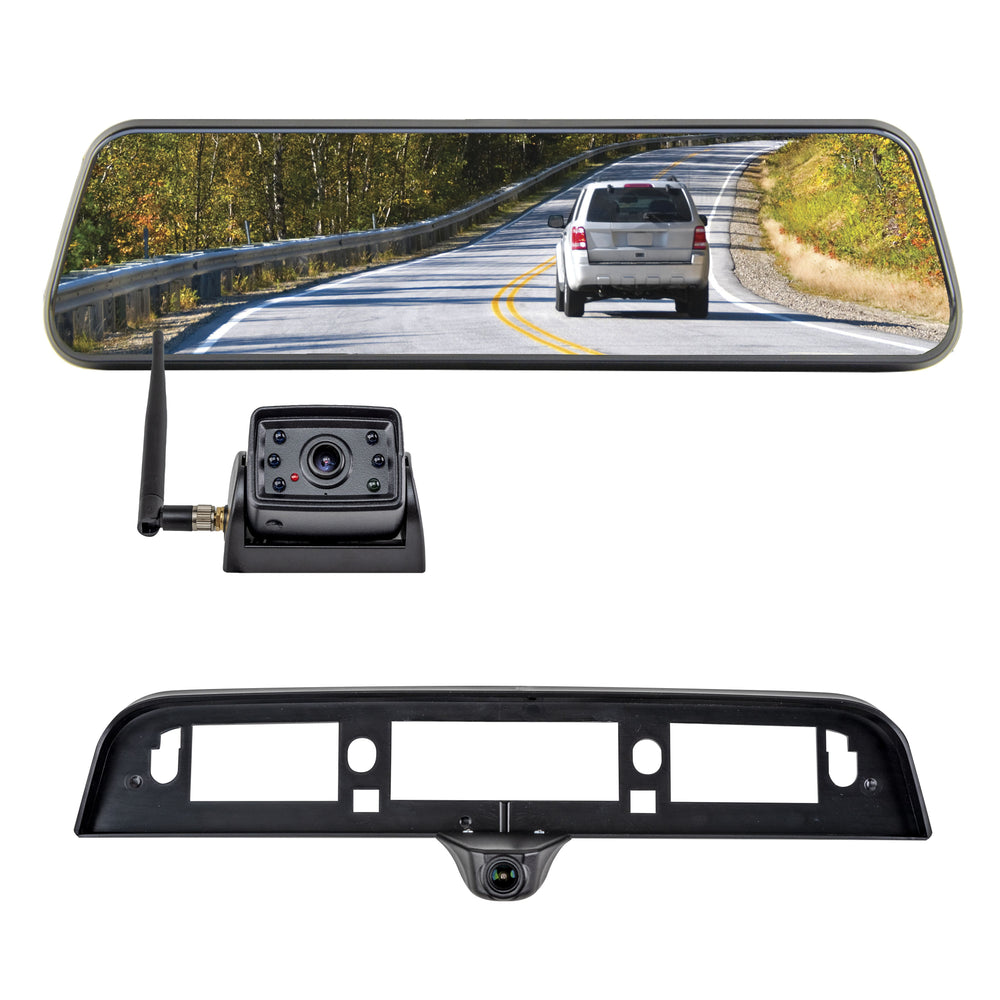 1924 RAM 1500 TRANSPARENT TRAILER WIRELESS REAR CAMERA MIRROR WITH 3RD BRAKE L