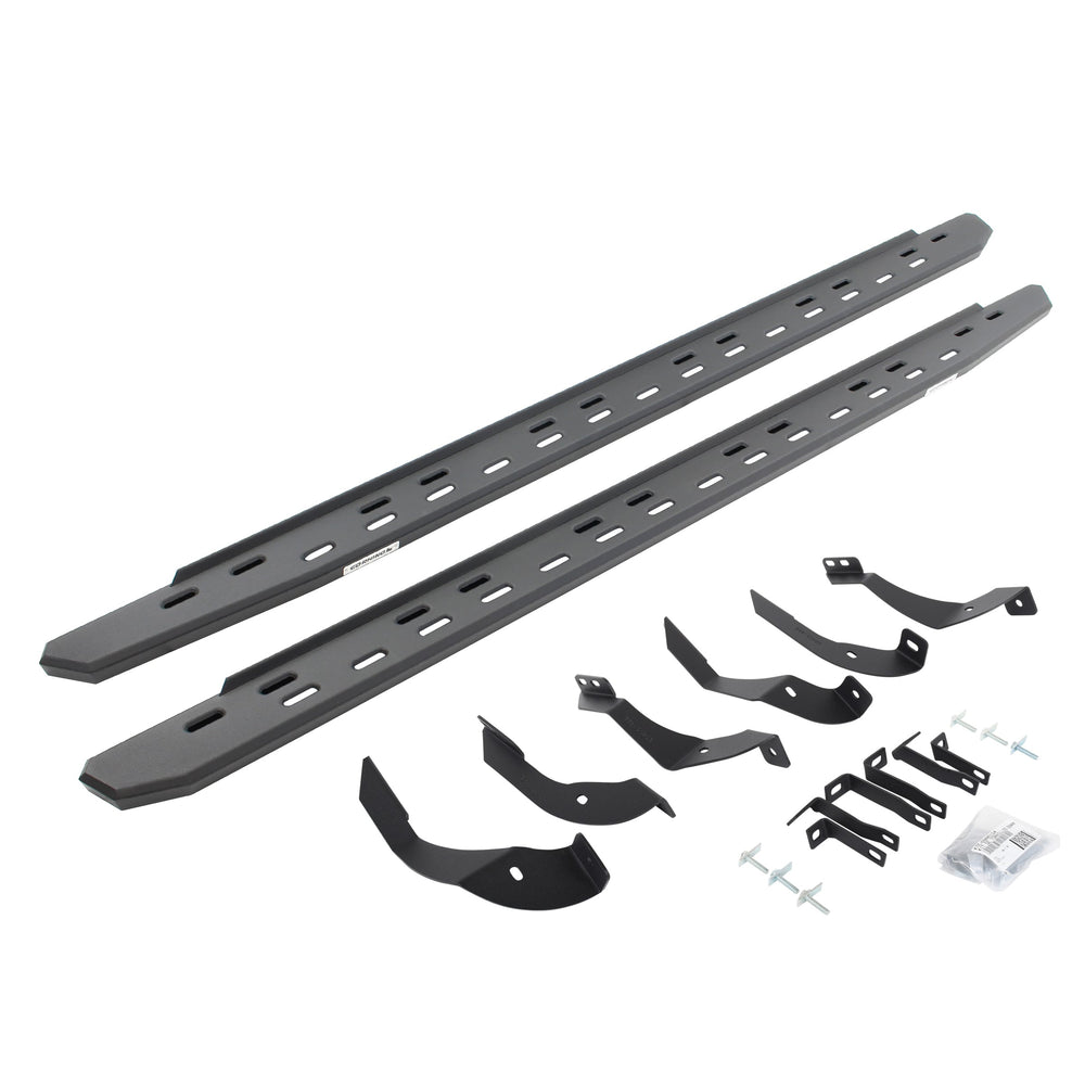 1519 SILVERADO/SIERRA 2500/3500 HD RB30 SLIM LINE RUNNING BOARDS BLACK